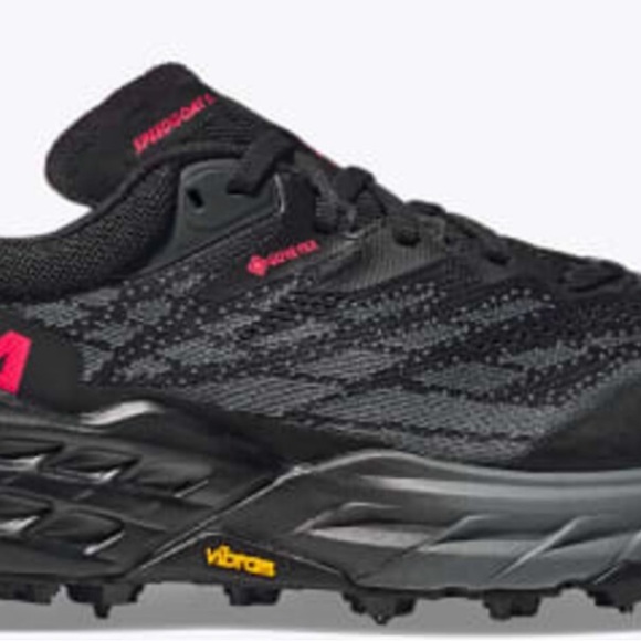 Hoka Women's Black and Red Athletic Shoes - Picture 5 of 6